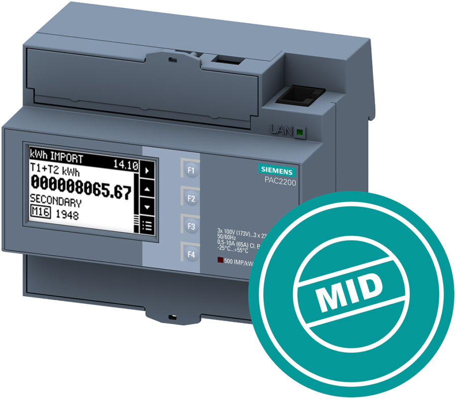 Siemens PAC2200 mit MID Zertifizierung